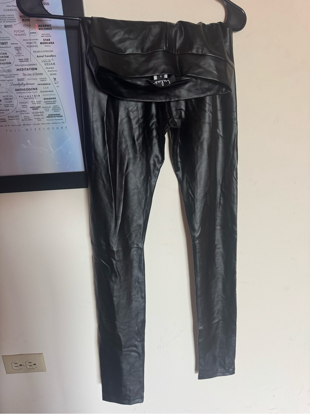 Lulu's Black Faux Leather Kids Leggings